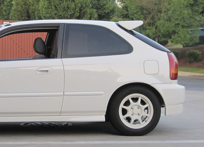 Image of SK-Import Achter Spoiler Type R Style Met Remlicht Zwart ABS Plastic Honda Civic