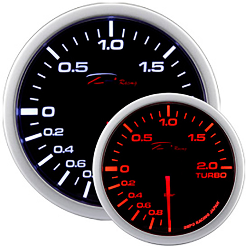 Image of Depo Racing Meter WA Series Zwart 52mm Boost Druk Meter