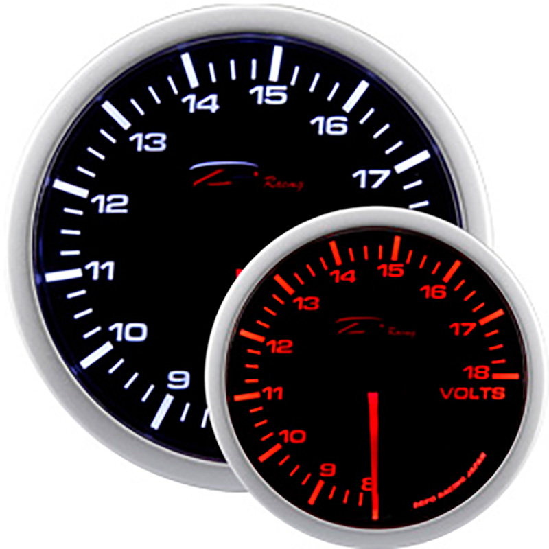 Image of Depo Racing Meter WA Series Zwart 52mm Voltage