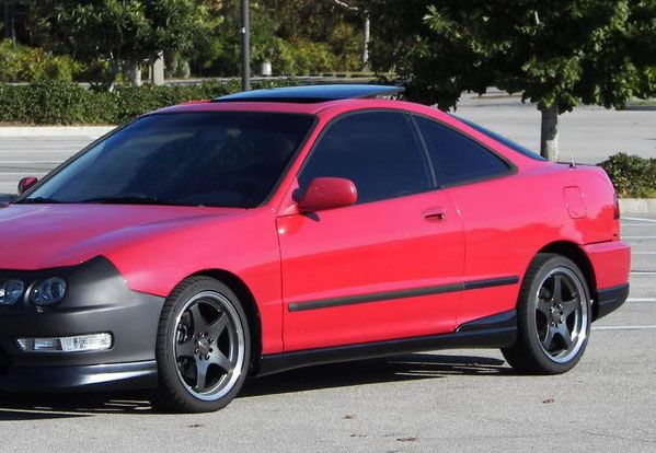 Image of SK-Import Side Skirts Type R Style Zwart ABS Plastic Honda Integra
