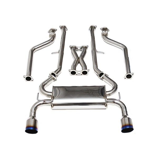 Image of Invidia Cat-back Uitlaatsysteem Q300tl TI Roestvrij Staal Nissan 370Z