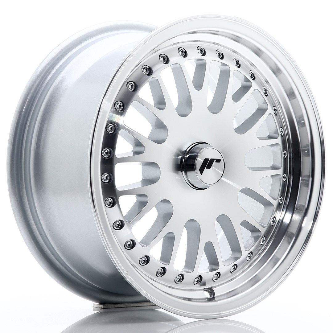 Image of JR-Wheels JR10 Velgen 15 Inch 7J ET30 Custom PCD Silver Machined Face