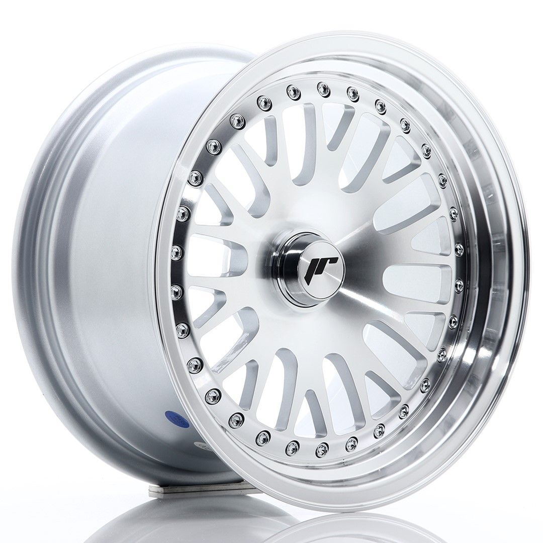 Image of JR-Wheels JR10 Velgen 15 Inch 8J ET20 Custom PCD Silver Machined Face
