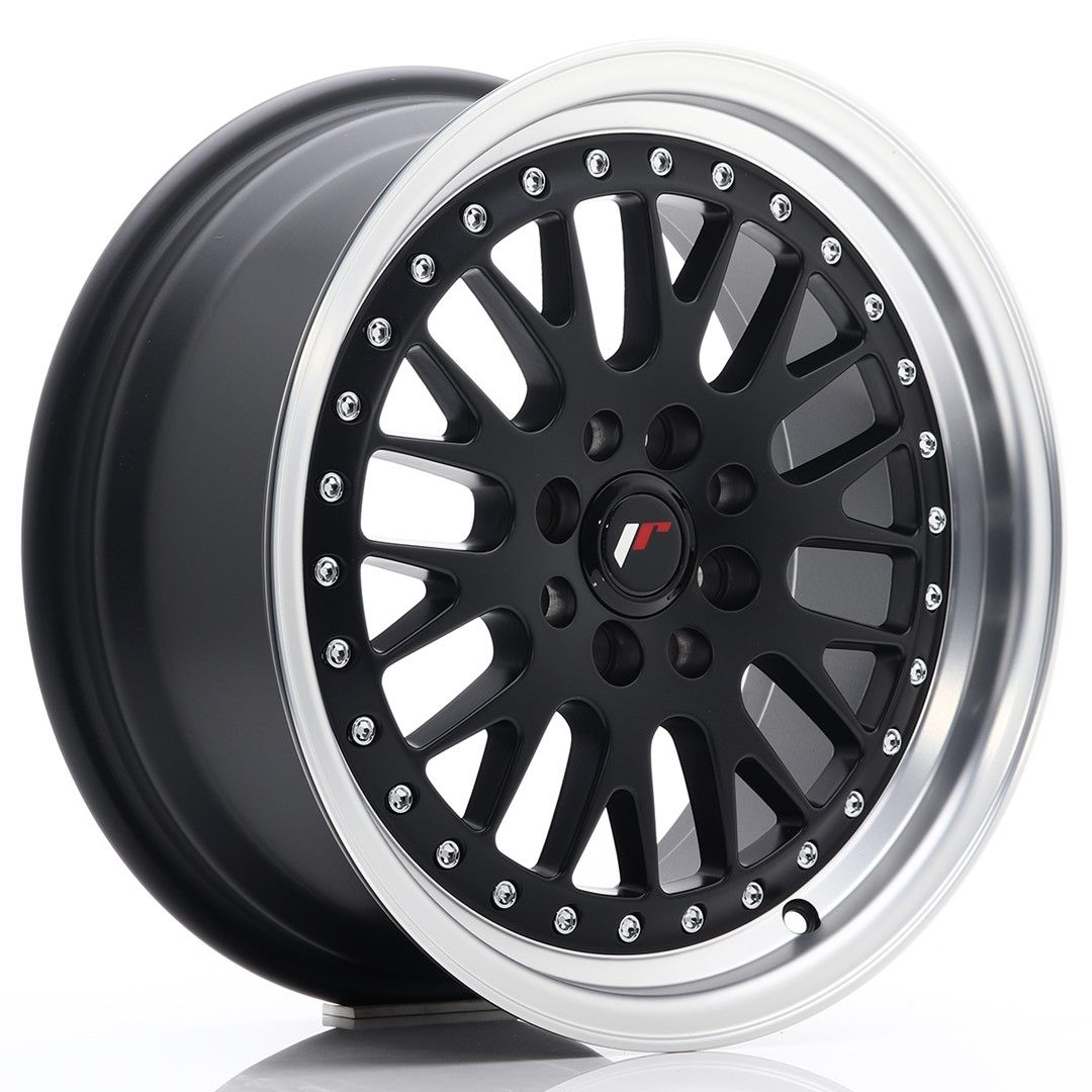 Image of JR-Wheels JR10 Velgen 16 Inch 7J ET30 4x100,4x108 Flat Black Machined Lip