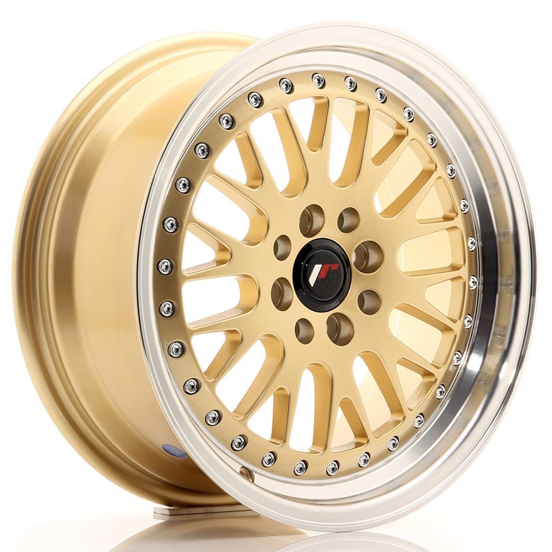 Image of JR-Wheels JR10 Velgen 16 Inch 7J ET30 4x100,4x108 Gold Machined Lip