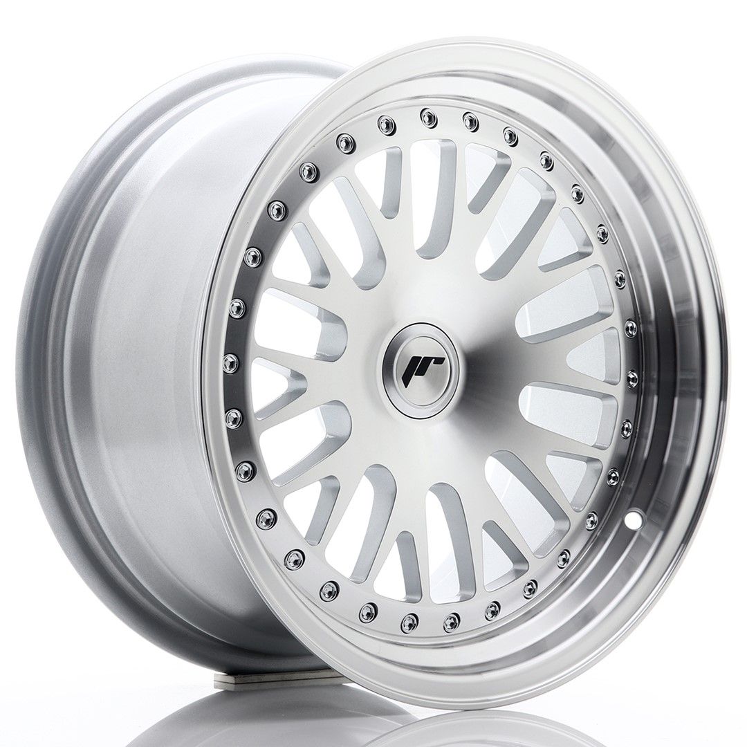 Image of JR-Wheels JR10 Velgen 16 Inch 8J ET20 Custom PCD Silver Machined Face