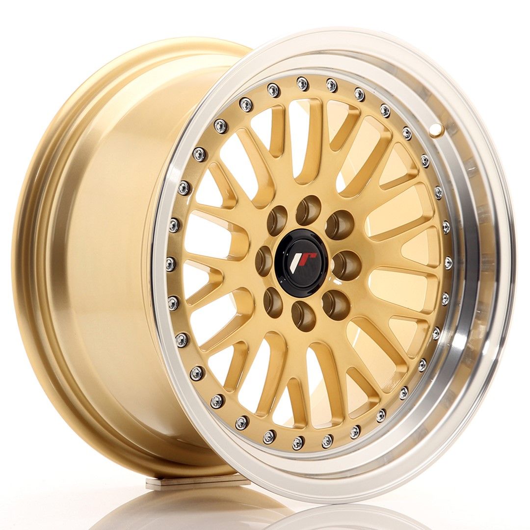 Image of JR-Wheels JR10 Velgen 16 Inch 8J ET20 4x100,4x108 Gold Machined Lip