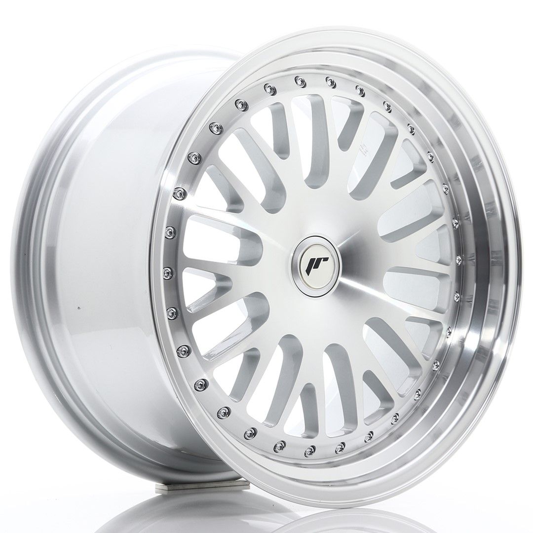 Image of JR-Wheels JR10 Velgen 18 Inch 9.5J ET20-40 Custom PCD Silver Machined Face