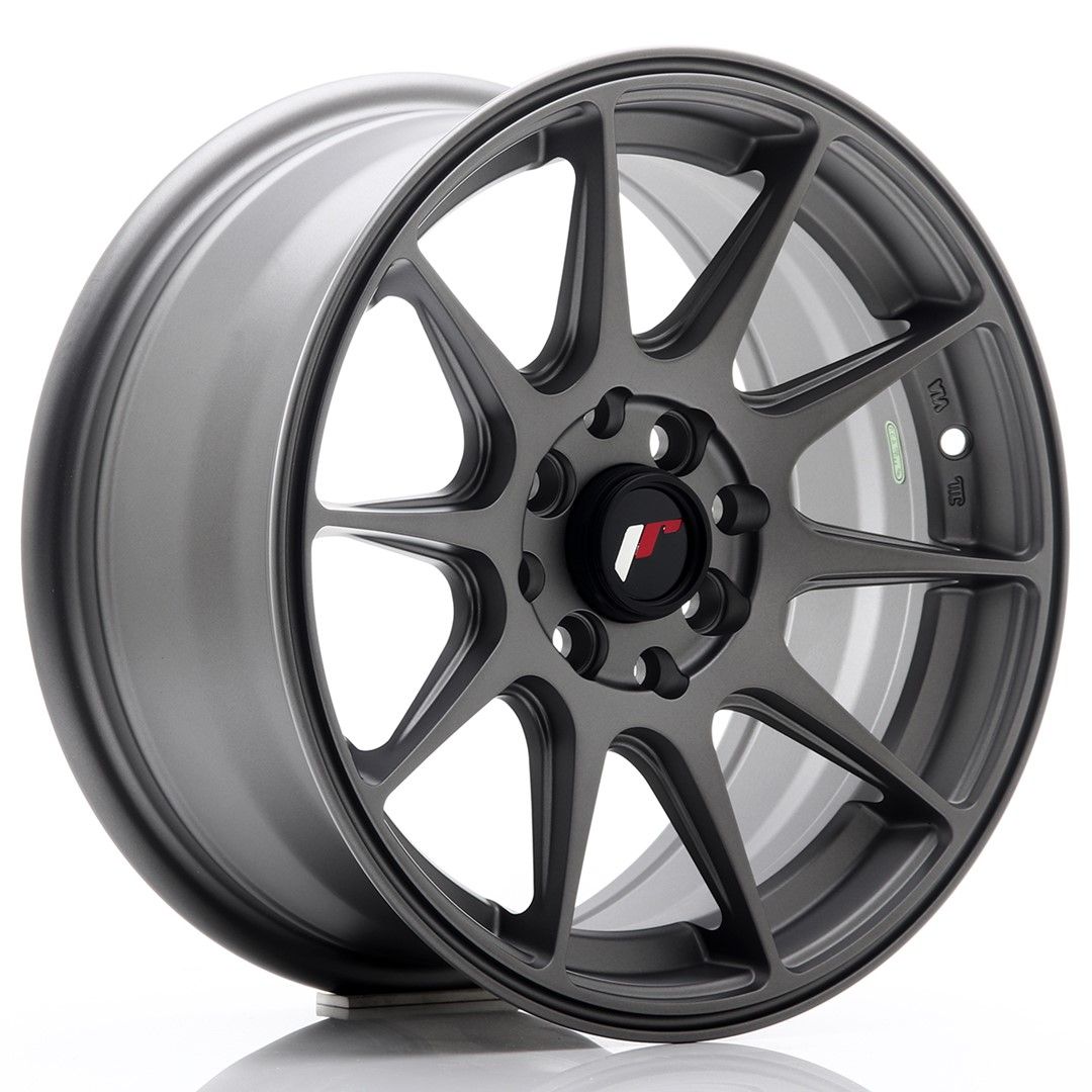 Image of JR-Wheels JR11 Velgen 15 Inch 7J ET30 4x100,4x108 Flat Gun Metal