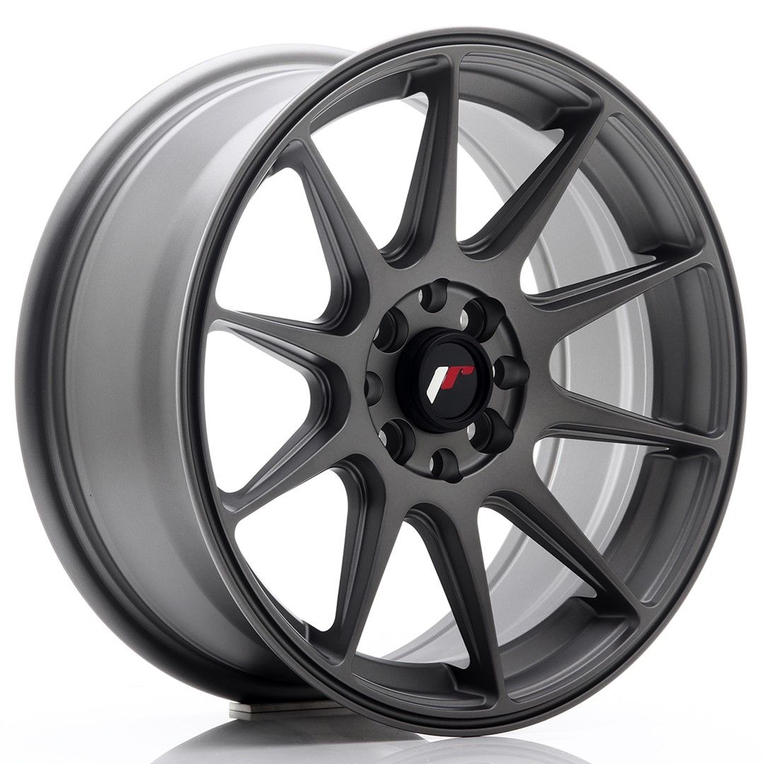 Image of JR-Wheels JR11 Velgen 16 Inch 7J ET30 4x100,4x114.3 Flat Gun Metal