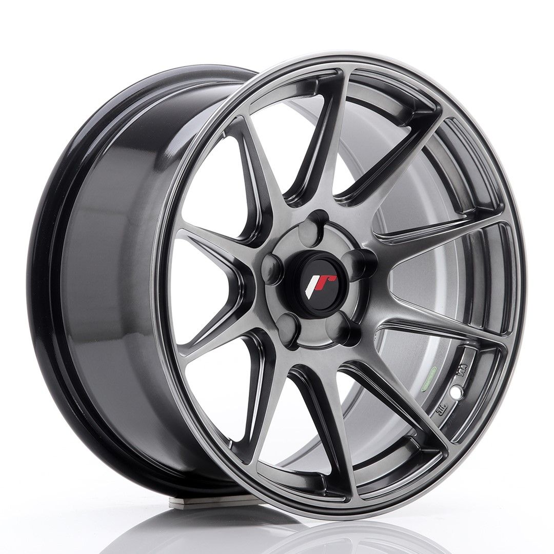 Image of JR-Wheels JR11 Velgen 16 Inch 8J ET25 Custom PCD Dark Hyper Black