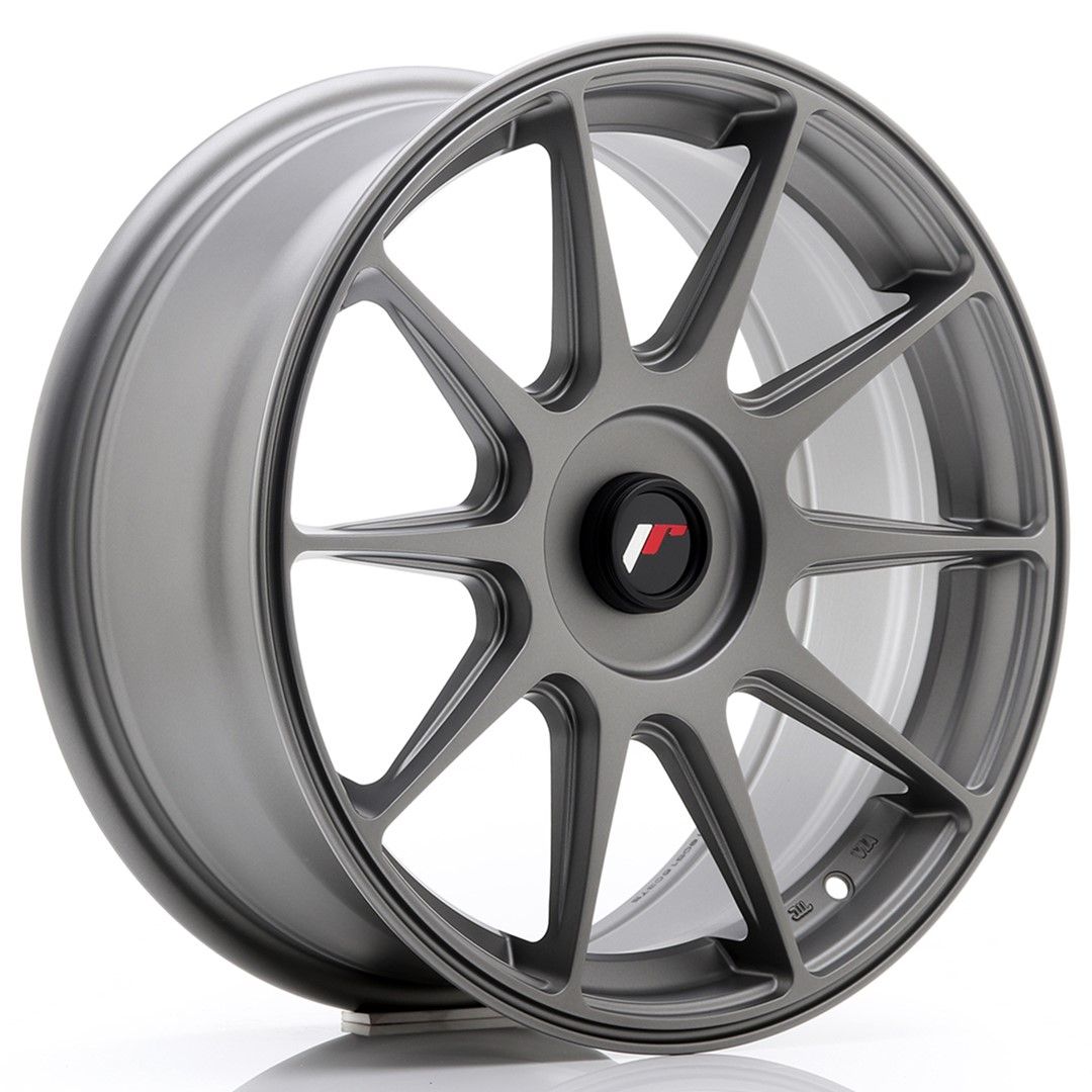 Image of JR-Wheels JR11 Velgen 17 Inch 7.25J ET35-40 Custom PCD Flat Gun Metal