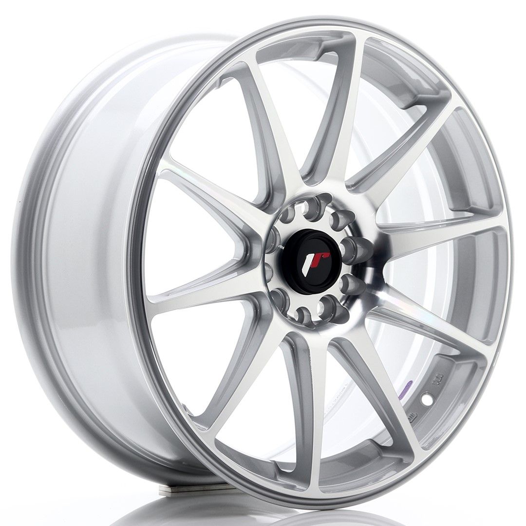 Image of JR-Wheels JR11 Velgen 18 Inch 7.5J ET35 5x100,5x120 Silver Machined Face