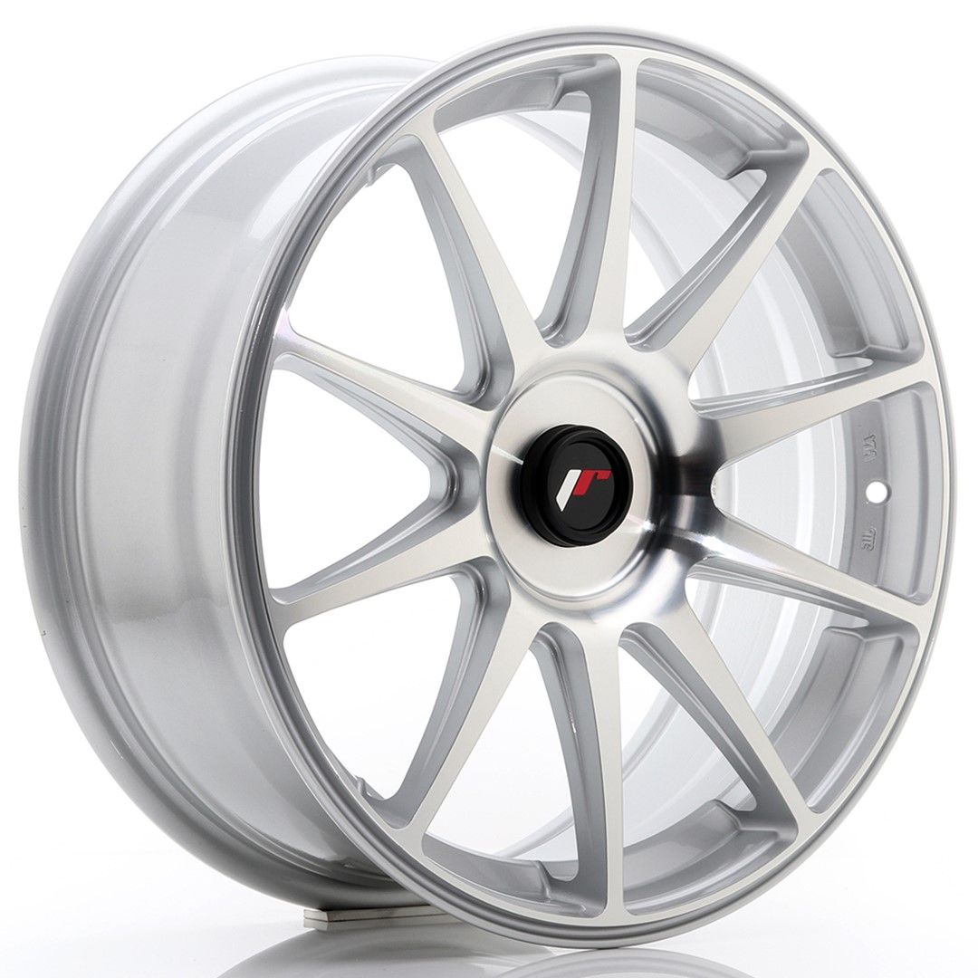 Image of JR-Wheels JR11 Velgen 18 Inch 7.5J ET35-40 Custom PCD Silver Machined Face