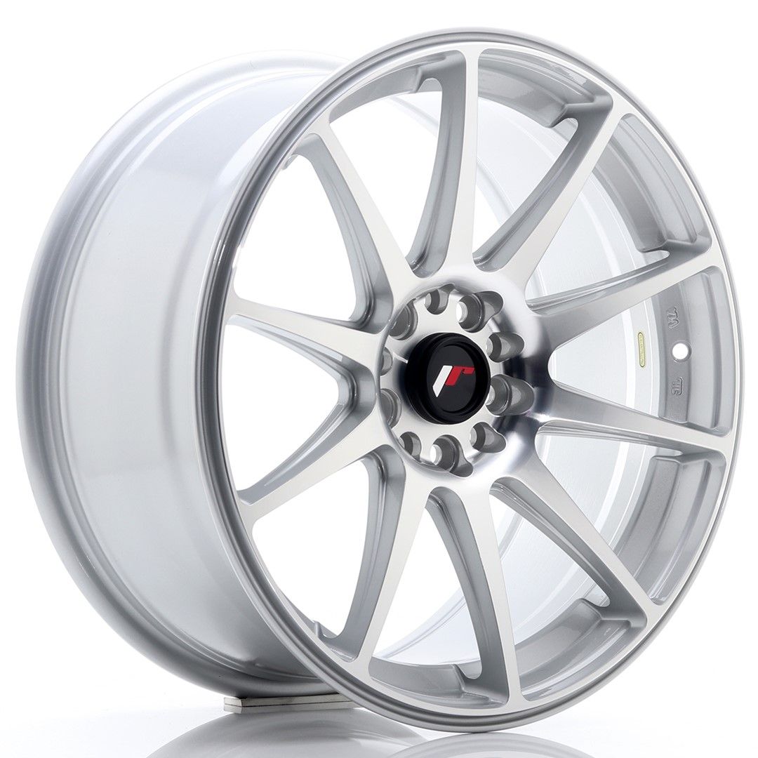 Image of JR-Wheels JR11 Velgen 18 Inch 8.5J ET40 5x112,5x114.3 Silver Machined Face