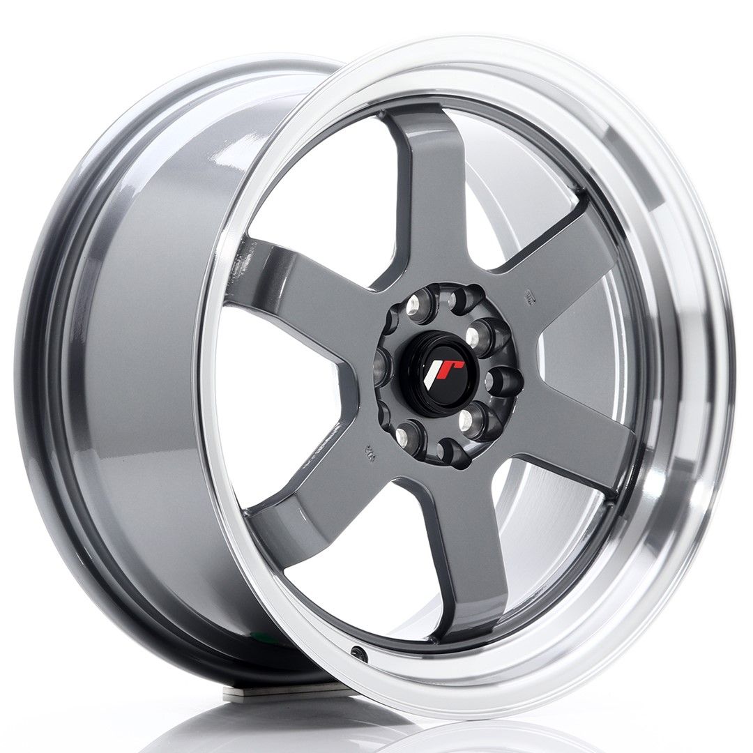 Image of JR-Wheels JR12 Velgen 17 Inch 8J ET33 5x100,5x114.3 Gun Metal Machined Lip