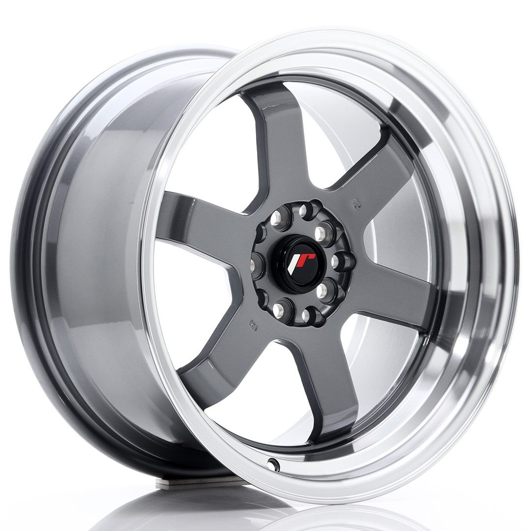Image of JR-Wheels JR12 Velgen 17 Inch 9J ET25 5x100,5x114.3 Gun Metal Machined Lip