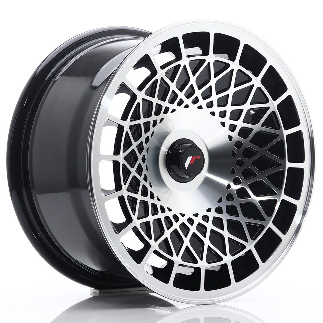 Image of JR-Wheels JR14 Velgen 15 Inch 8J ET20-25 Custom PCD Gloss Black Machined Face