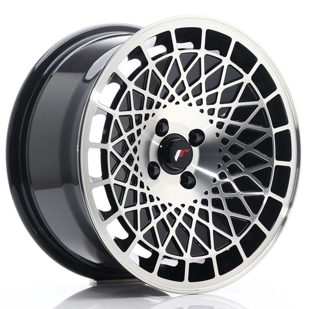 Image of JR-Wheels JR14 Velgen 16 Inch 8J ET25 4x100 Gloss Black Machined Face
