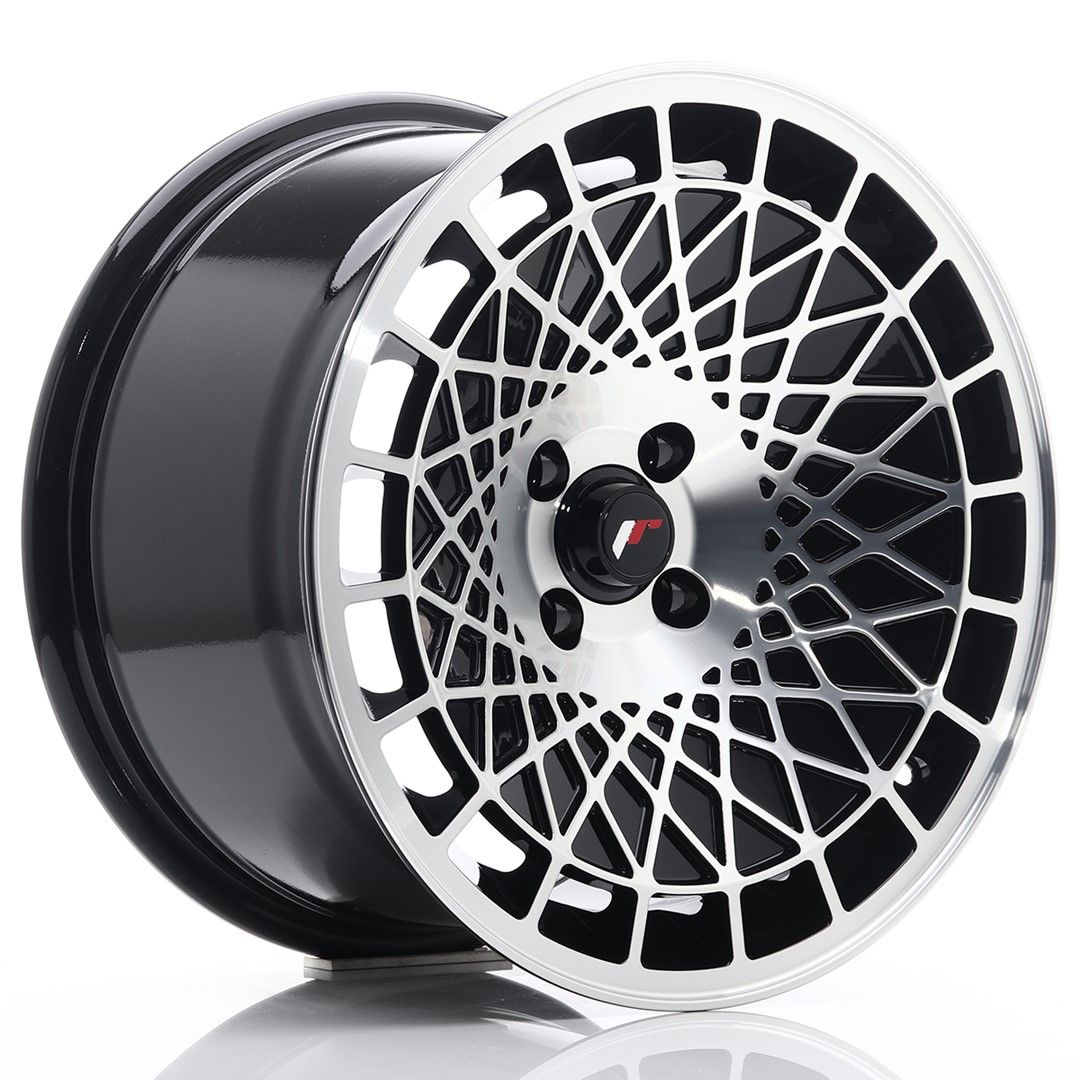 Image of JR-Wheels JR14 Velgen 16 Inch 9J ET10 4x100 Gloss Black Machined Face
