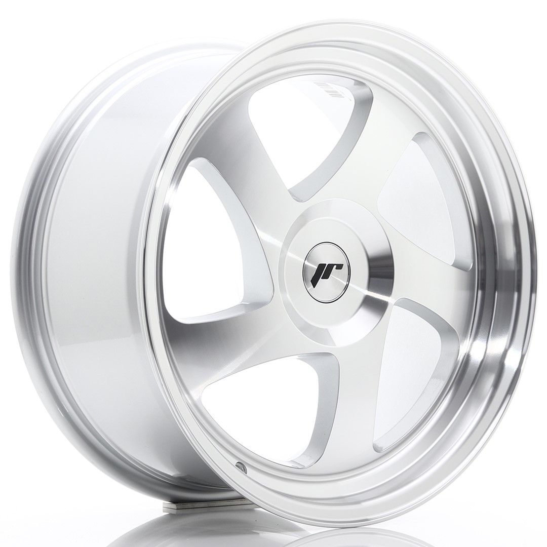 Image of JR-Wheels JR15 Velgen 18 Inch 8.5J ET20-40 Custom PCD Silver Machined Face