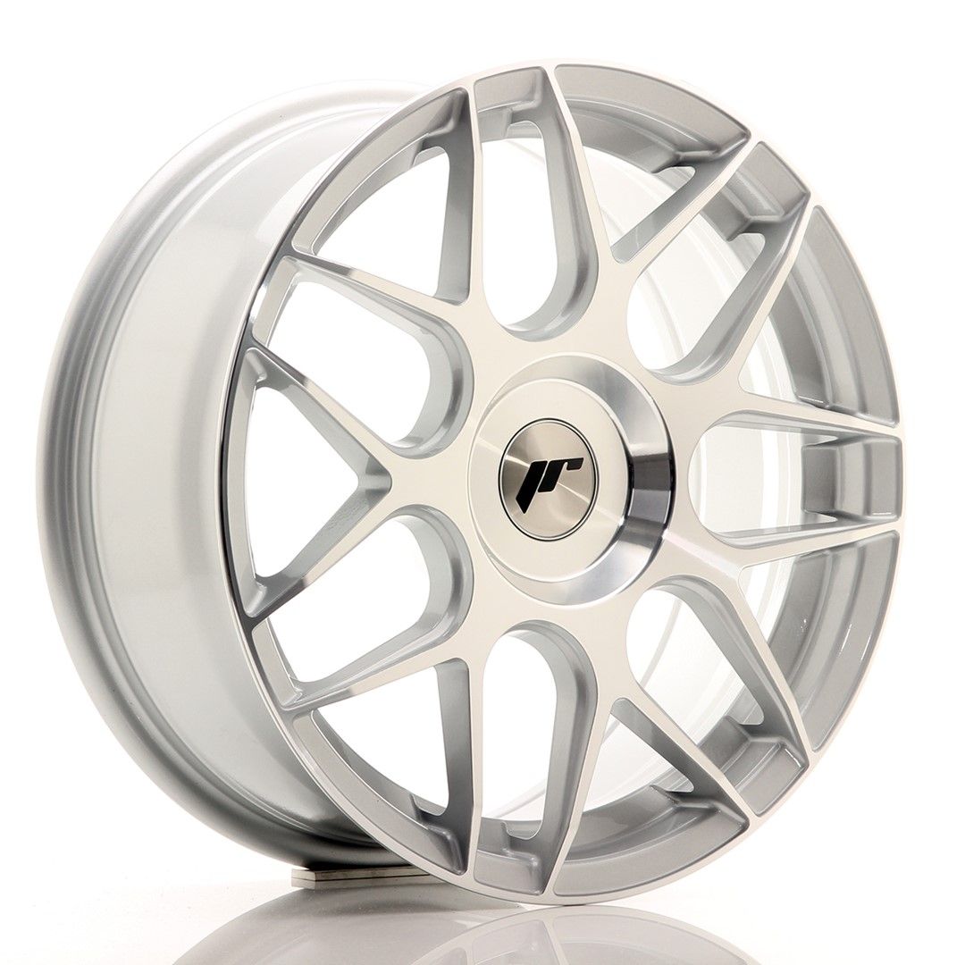 Image of JR-Wheels JR18 Velgen 17 Inch 7J ET20-40 Custom PCD Silver Machined Face