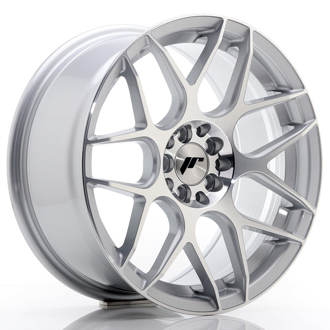 Image of JR-Wheels JR18 Velgen 17 Inch 8J ET35 4x100,4x114.3 Silver Machined Face