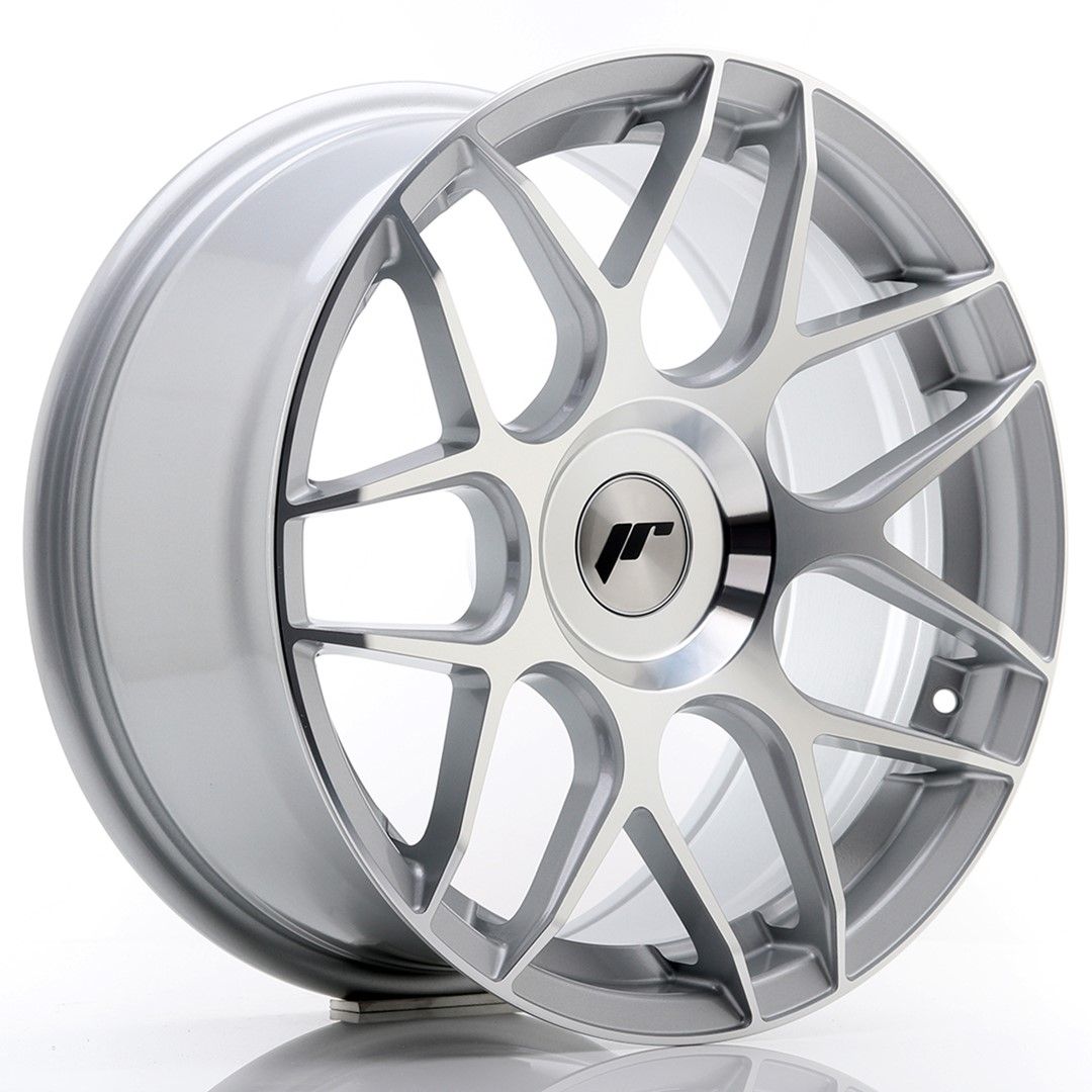 Image of JR-Wheels JR18 Velgen 17 Inch 8J ET25-35 Custom PCD Silver Machined Face