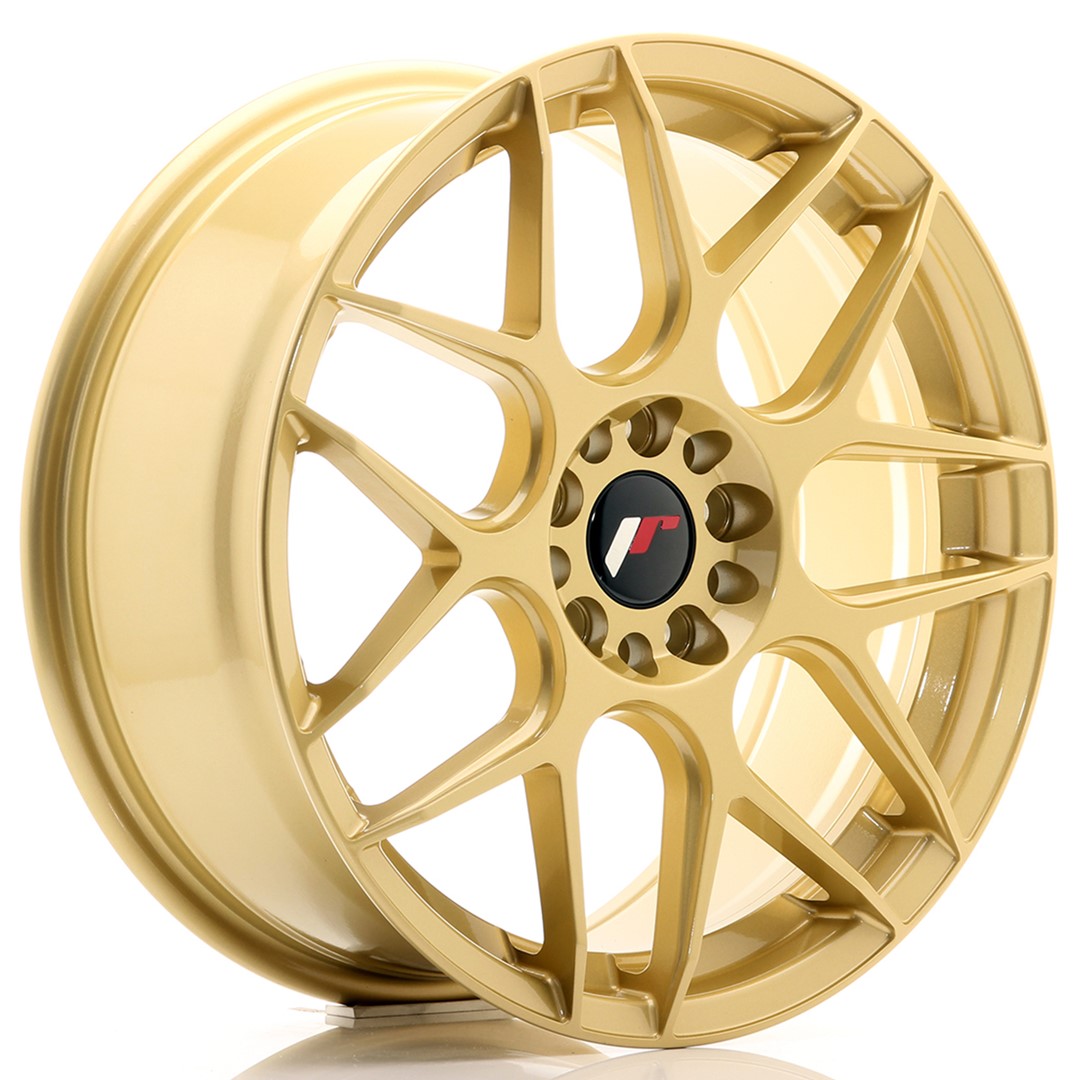 Image of JR-Wheels JR18 TWEEDE KANS Velgen 18 Inch 7.5J ET35 5x100,5x120 Gold