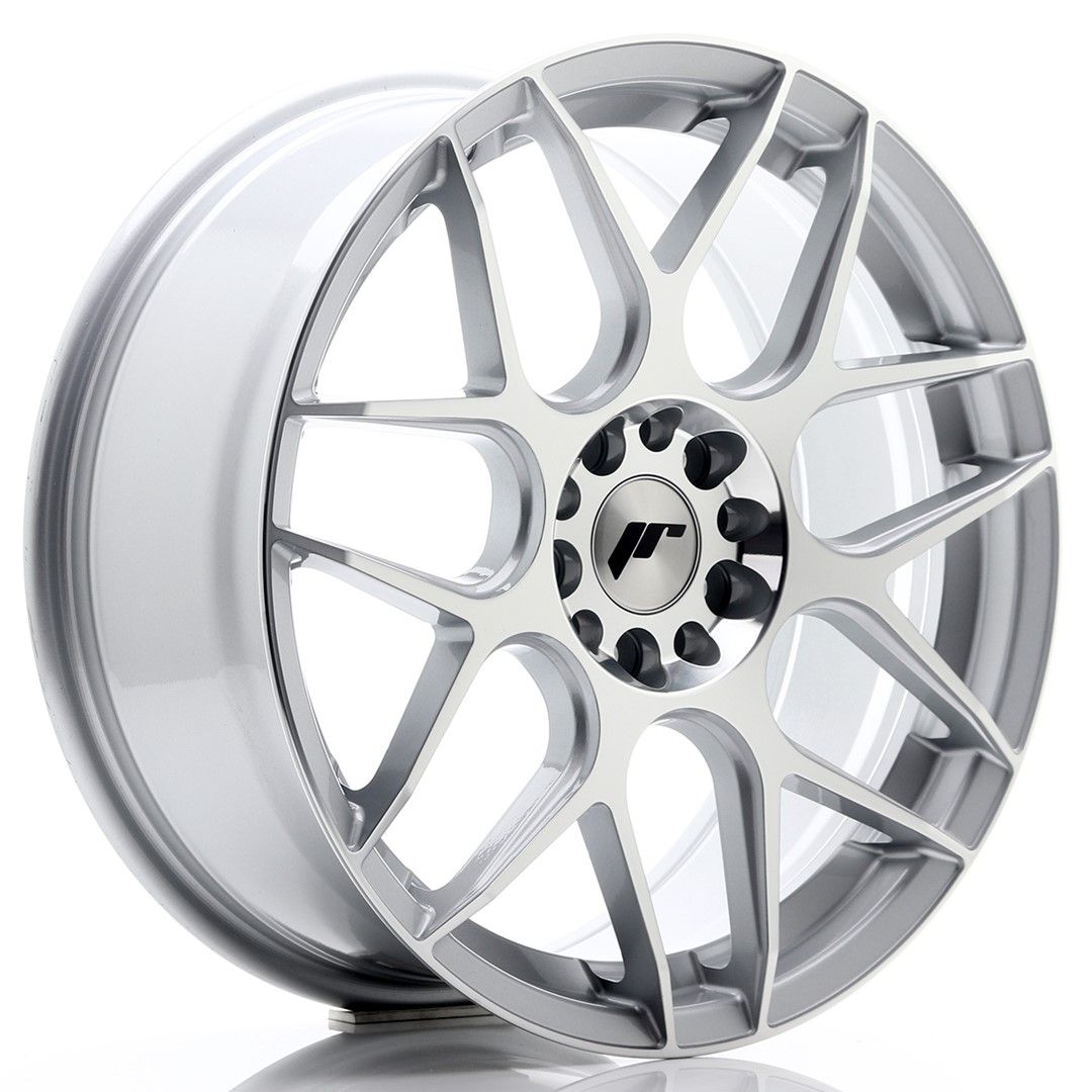 Image of JR-Wheels JR18 Velgen 18 Inch 7.5J ET40 5x100,5x120 Silver Machined Face