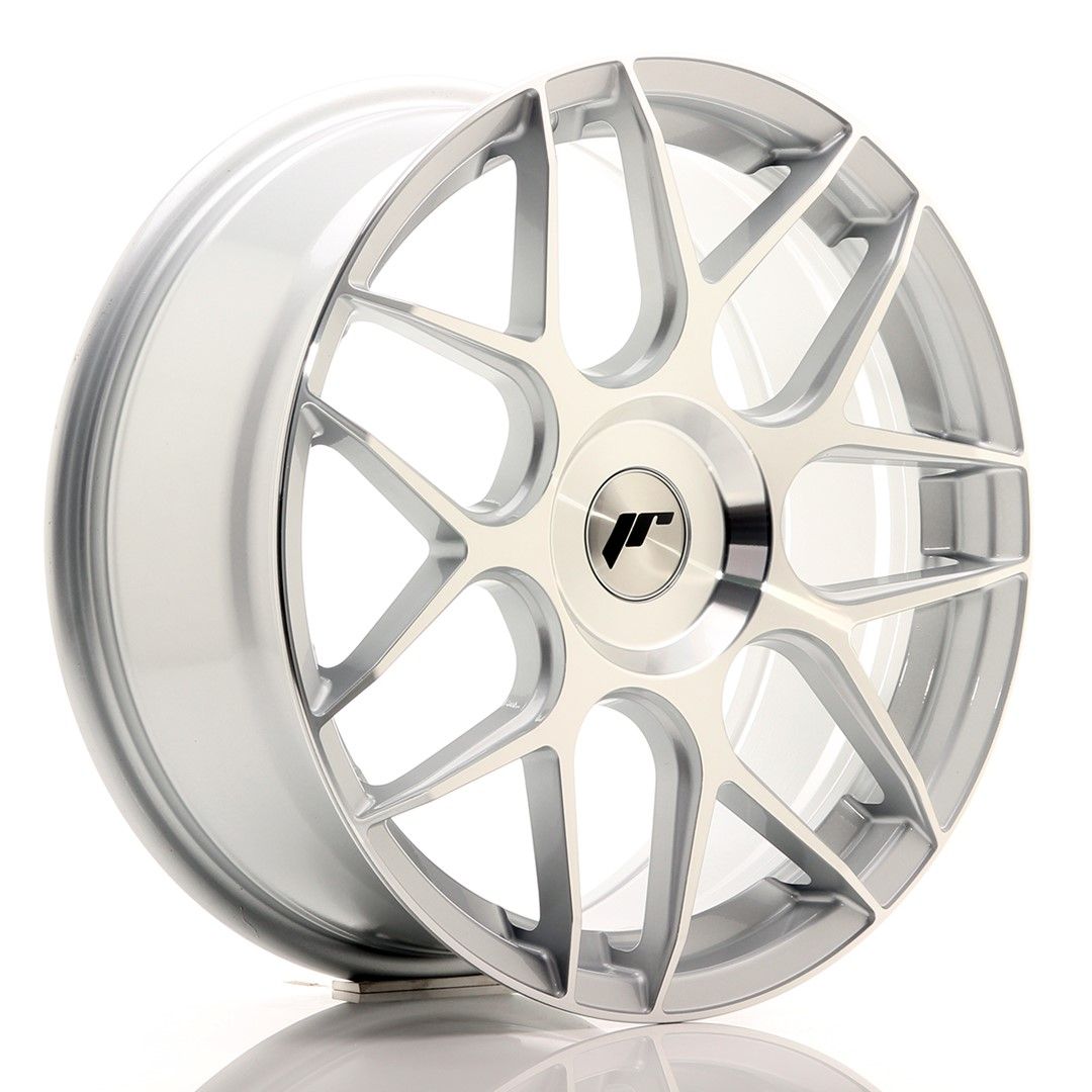 Image of JR-Wheels JR18 Velgen 18 Inch 7.5J ET35-40 Custom PCD Silver Machined Face