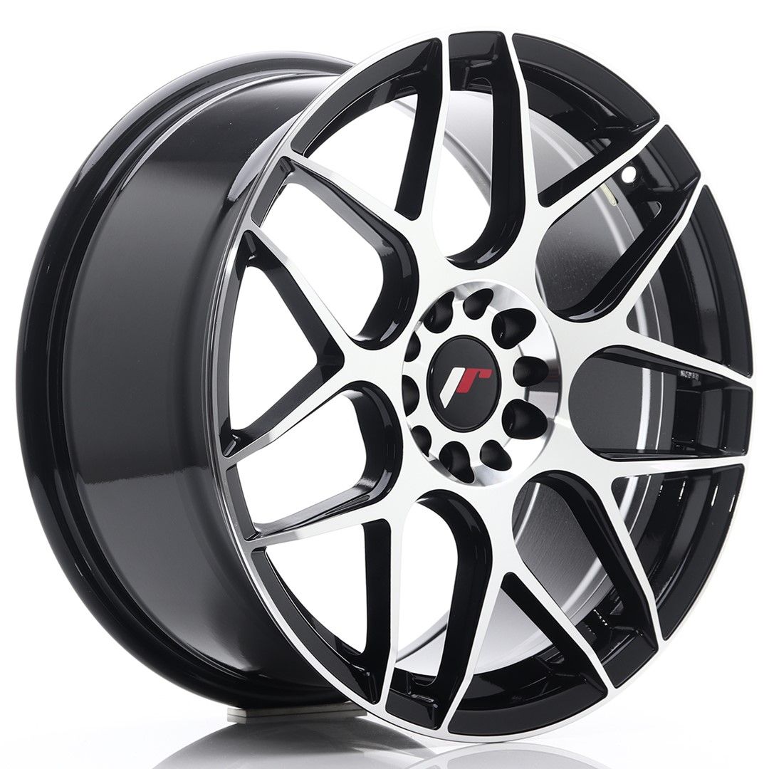 Image of JR-Wheels JR18 Velgen 18 Inch 8.5J ET35 5x100,5x120 Gloss Black Machined Face