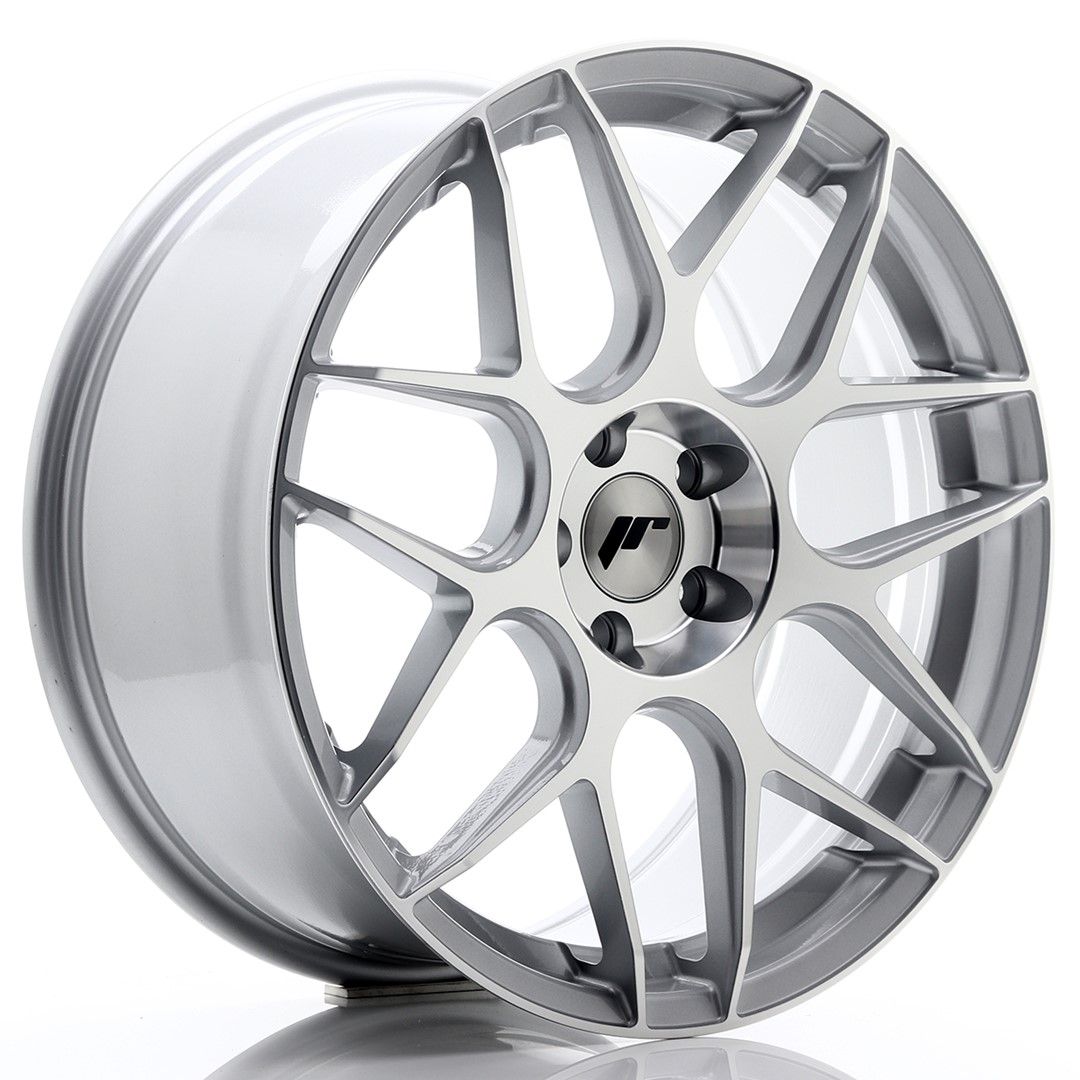 Image of JR-Wheels JR18 Velgen 19 Inch 8.5J ET35 5x112 Silver Machined Face