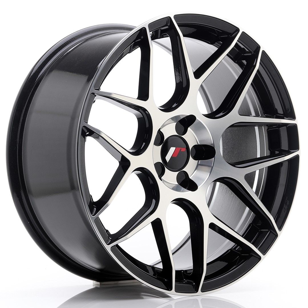 Image of JR-Wheels JR18 Velgen 19 Inch 8.5J ET20-42 Custom PCD Gloss Black Machined Face