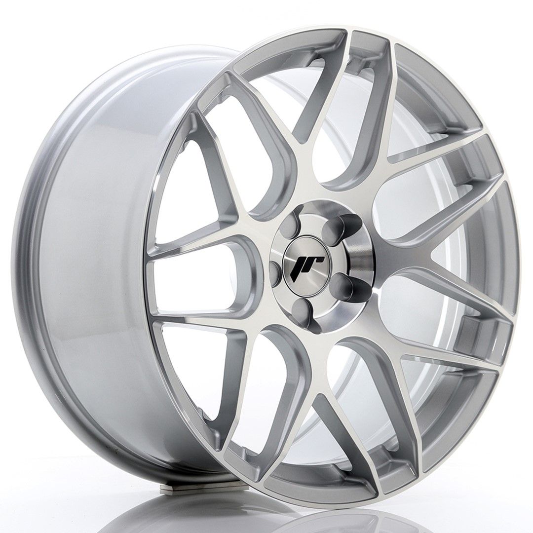 Image of JR-Wheels JR18 Velgen 19 Inch 9.5J ET20-35 Custom PCD Silver Machined Face