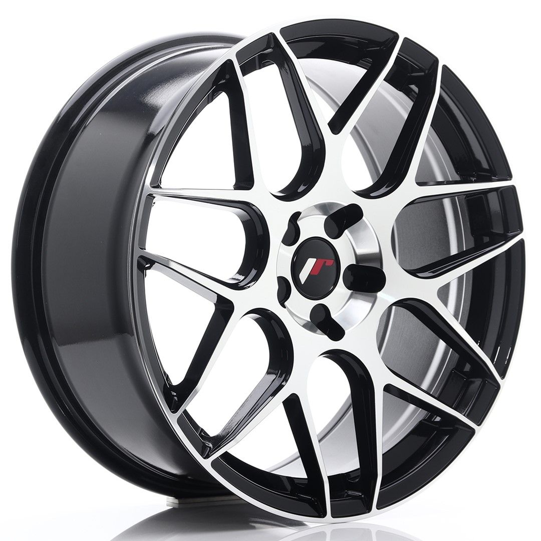 Image of JR-Wheels JR18 Velgen 20 Inch 8.5J ET20-40 Custom PCD Gloss Black Machined Face