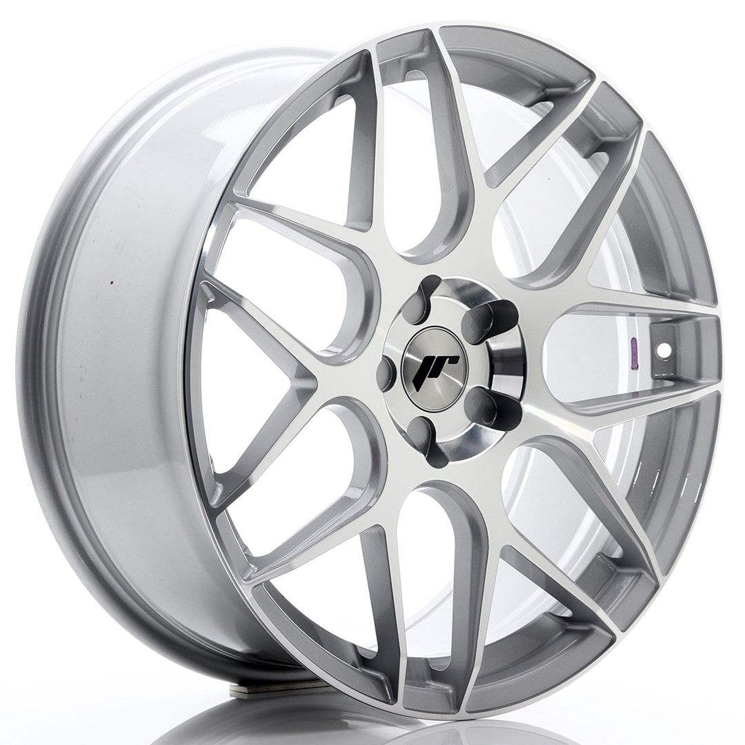 Image of JR-Wheels JR18 Velgen 20 Inch 8.5J ET20-40 Custom PCD Silver Machined Face