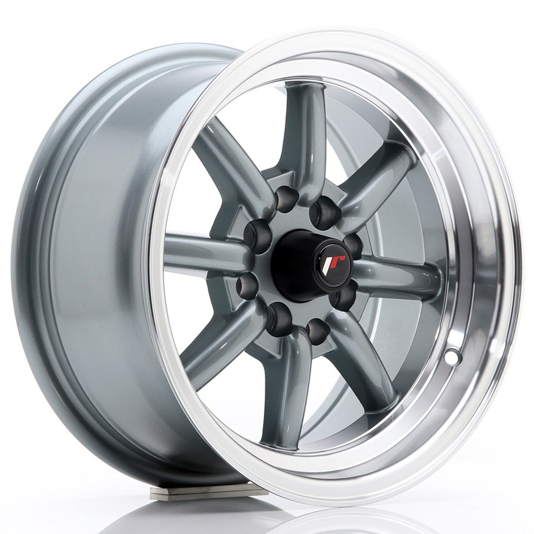 Image of JR-Wheels JR19 Velgen 14 Inch 7J ET0 4x100,4x114.3 Gun Metal Machined Lip