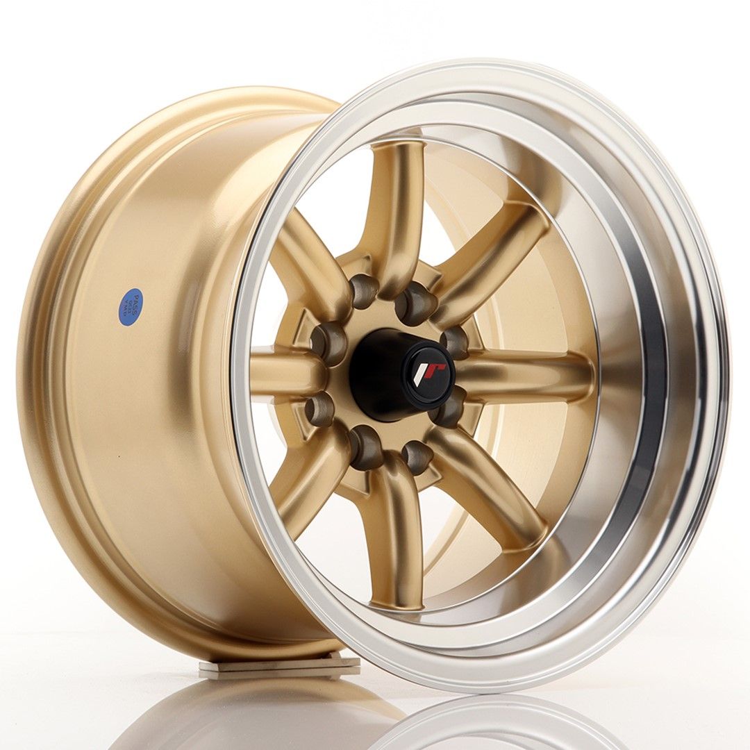 Image of JR-Wheels JR19 Velgen 14 Inch 9J ET-25 4x100,4x114.3 Gold Machined