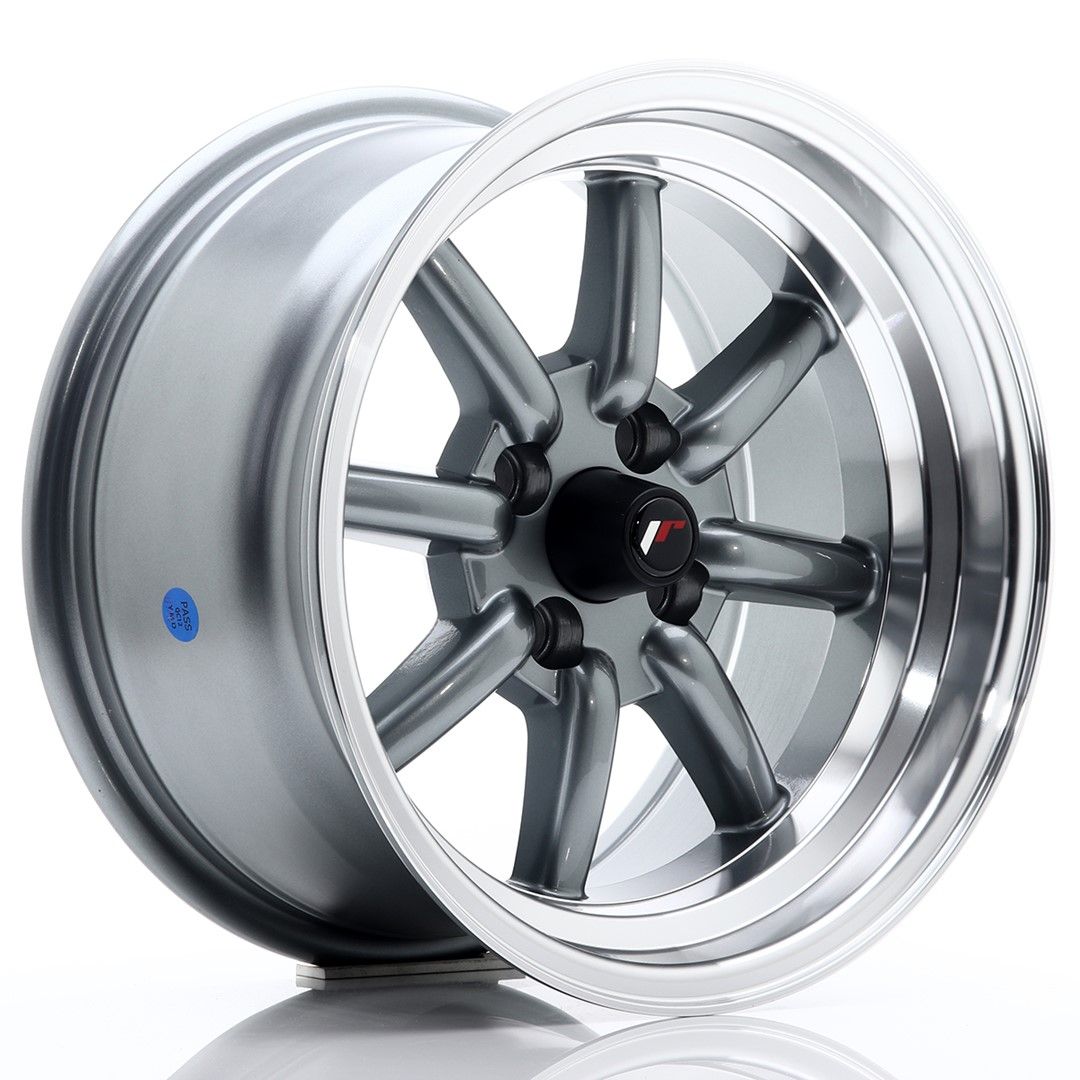 Image of JR-Wheels JR19 Velgen 15 Inch 8J ET0 4x100 Gun Metal Machined Lip