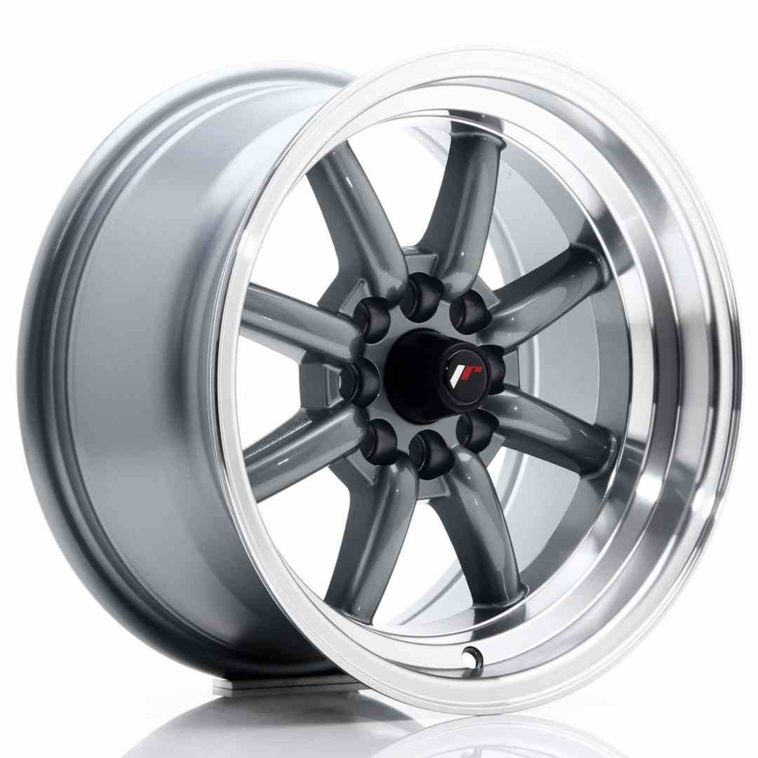 Image of JR-Wheels JR19 Velgen 15 Inch 8J ET20 4x100,4x108 Gun Metal Machined Lip