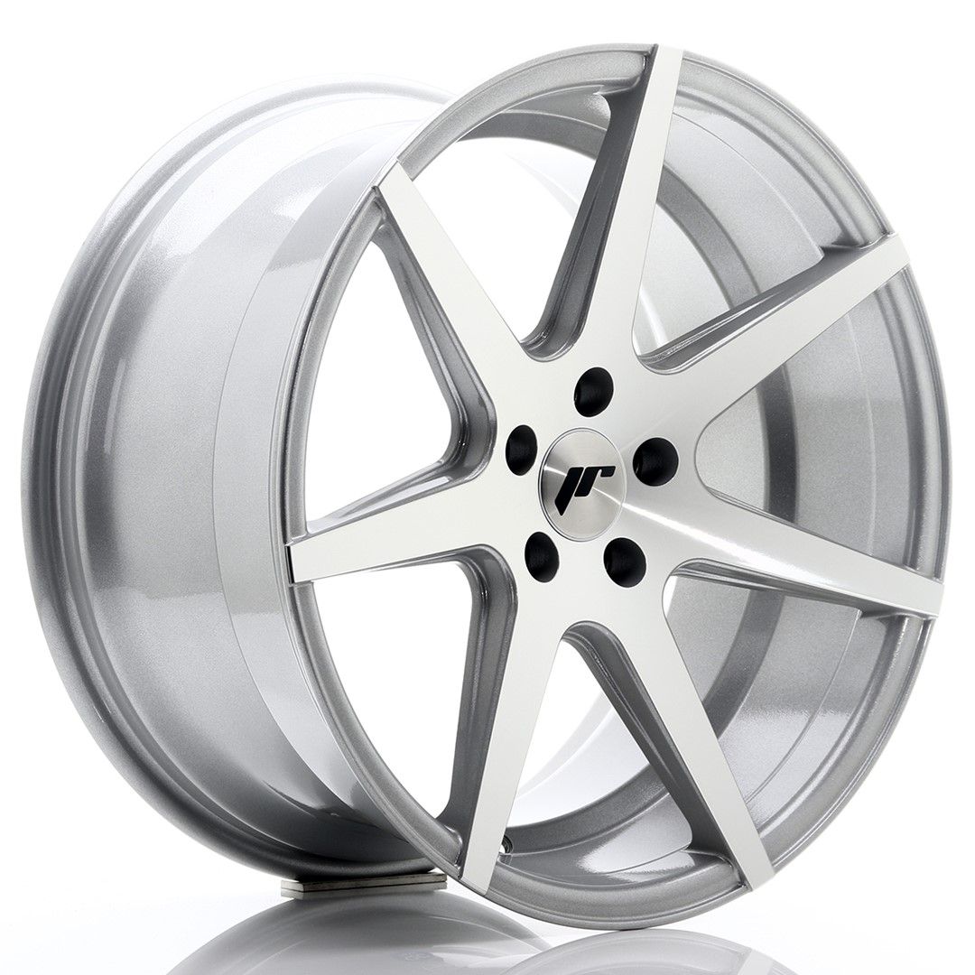 Image of JR-Wheels JR20 Velgen 19 Inch 9.5J ET35 5x120 Silver Machined Face