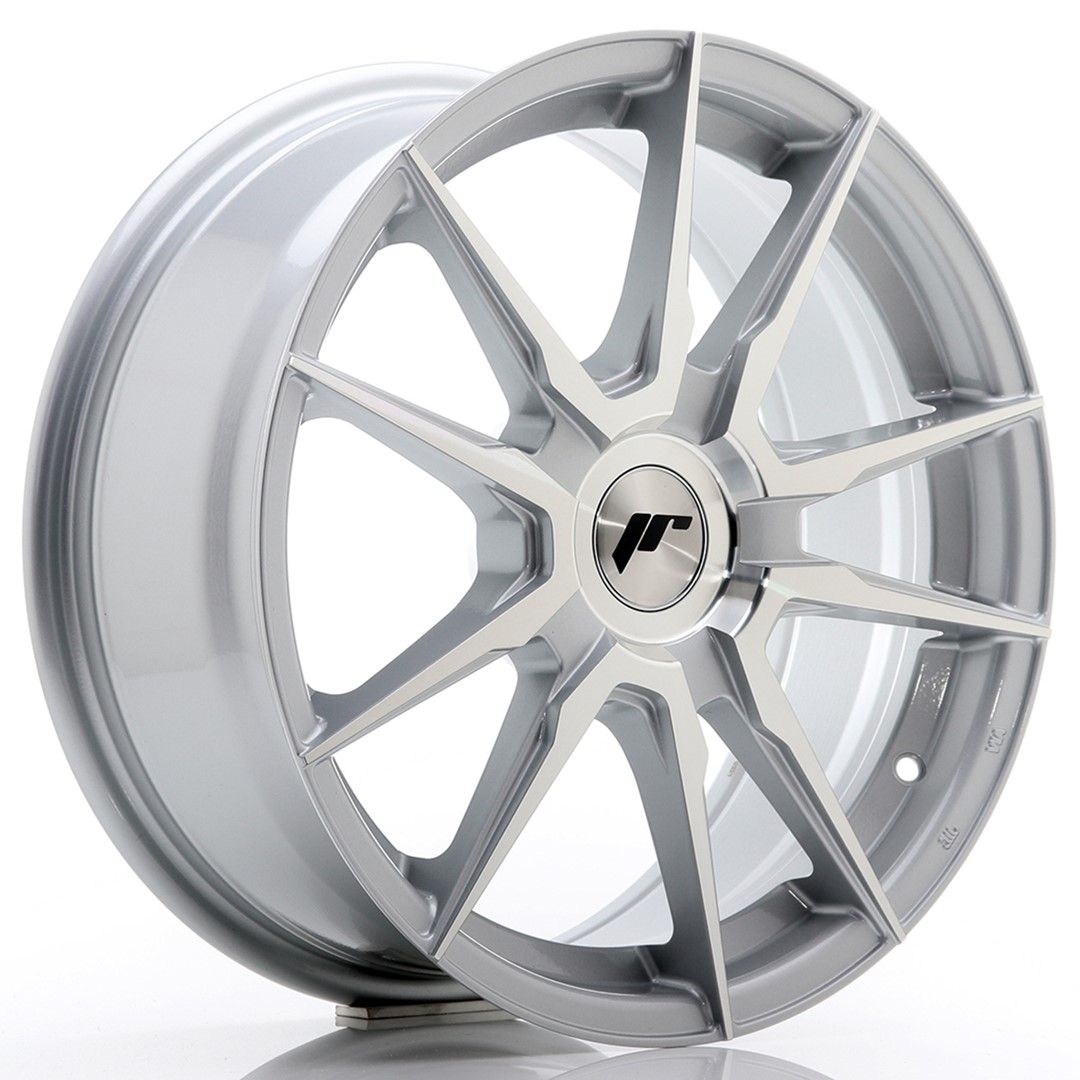 Image of JR-Wheels JR21 Velgen 17 Inch 7J ET25-40 Custom PCD Silver Machined Face
