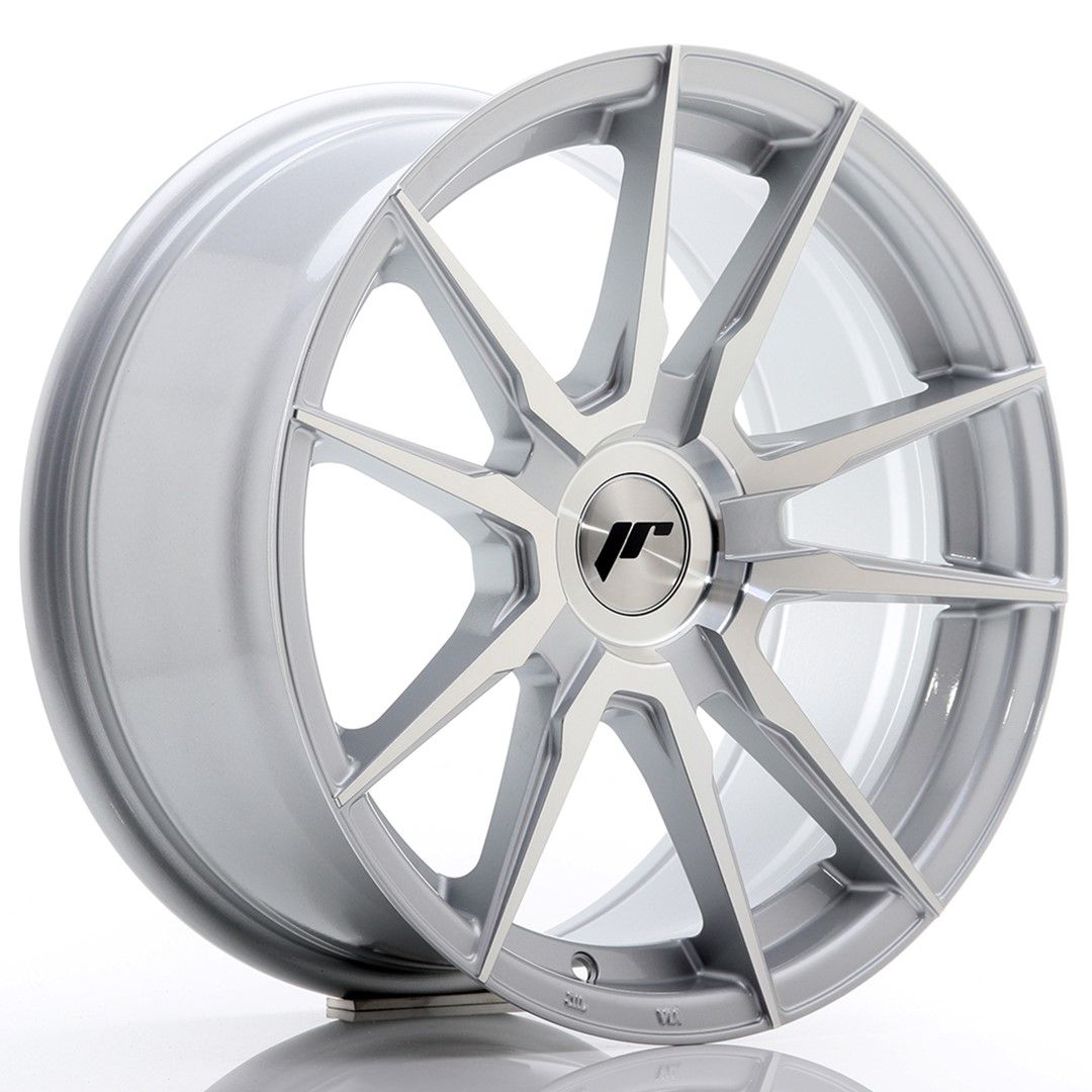 Image of JR-Wheels JR21 Velgen 17 Inch 8J ET35 Custom PCD Silver Machined Face