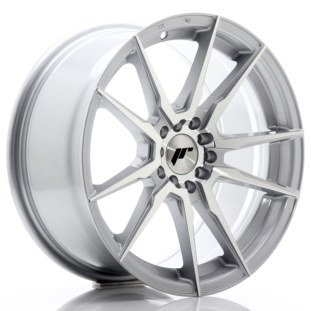 Image of JR-Wheels JR21 Velgen 17 Inch 8J ET25 4x100,4x108 Silver Machined Face