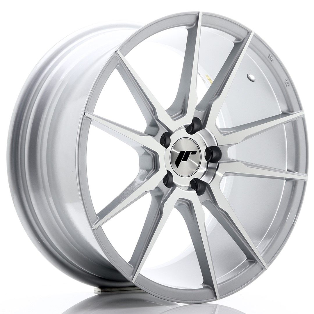 Image of JR-Wheels JR21 Velgen 18 Inch 8.5J ET40 5x112 Silver Machined Face