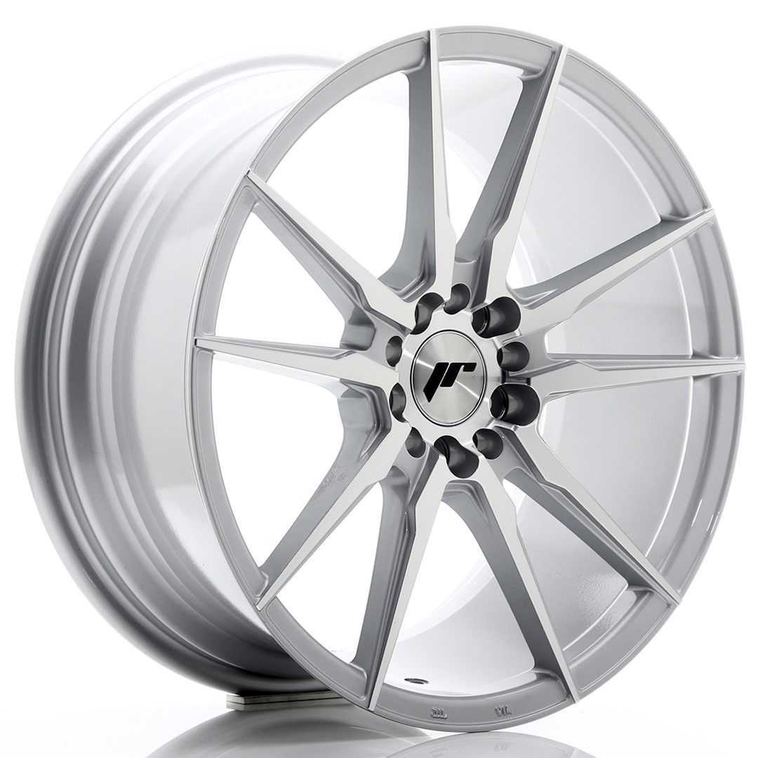 Image of JR-Wheels JR21 Velgen 18 Inch 8.5J ET40 5x112,5x114.3 Silver Machined Face