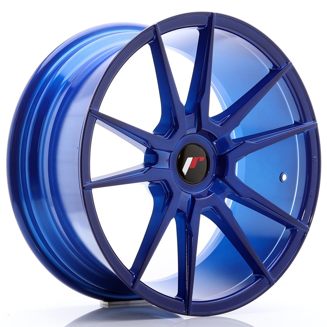 Image of JR-Wheels JR21 Velgen 18 Inch 8.5J ET40 Custom PCD Platinum Blue