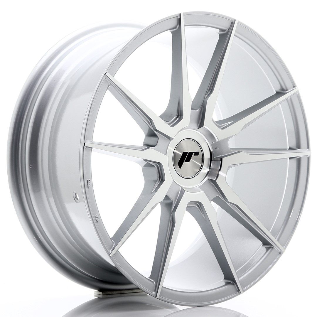Image of JR-Wheels JR21 Velgen 18 Inch 8.5J ET40 Custom PCD Silver Machined Face