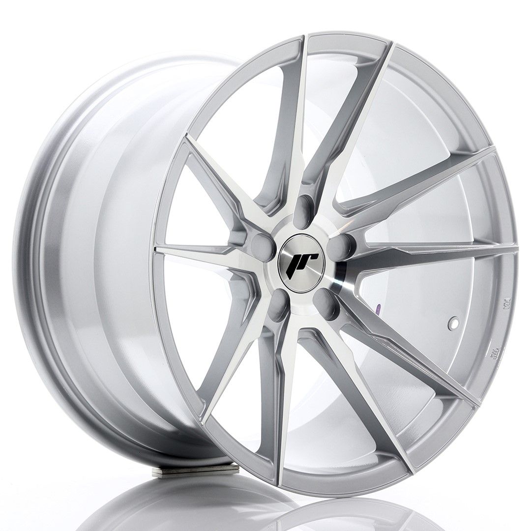 Image of JR-Wheels JR21 Velgen 19 Inch 11J ET15-30 Custom PCD Silver Machined Face